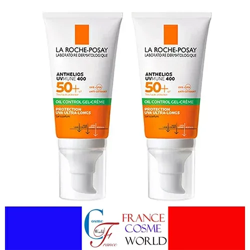 ラロッシュポゼ アンテリオス UVMUNE 400 ジェルクリーム オイルコントロール SPF50+ 50mL 2個セット ドライタッチ マットな肌に 日焼け止め 送料無料 LA ROCHE POSAY ANTHELIOS