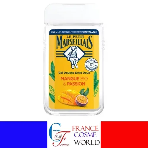 【正規品】ル プティ マルセイユ エクストラソフト シャワージェル マンゴー&パッション 250mL ボディーソープ 石けん 洗浄 衛生品 うるおい 保湿 海外通販 送料無料LE PETIT MARSEILLAIS GEL DOUCHE EXTRA DOUX MANGUE ET PASSION 250mL