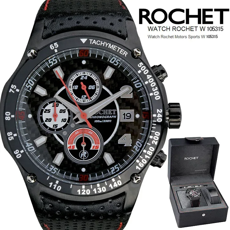 ROCHET WATCH ロシェ クロノグラフ W105315 モータースポーツ あす楽対応