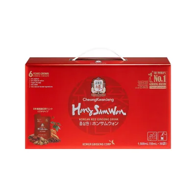 【1等100%ポイントバック! ※要エントリー】正官庄 紅蔘元 50mL X 30包 - Hong Sam Won 50mL X 30 Count