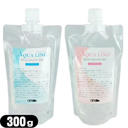 【エステ・脱毛器専用ジェル】any(エニィ) AQUA LINO(アクアリーノ) モイスト スムース ジェル(Moist Smooth Gel) 300g ソフト・ハードから選択 - エステ、フラッシュ脱毛、フォトフェイシャル等の施術に使える業務用ジェル 超音波 ジェル ボディセラム【宅配便】