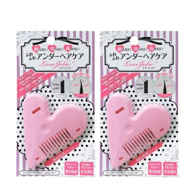 ◆【アンダーヘアケア】ラブ・ジョリー (Love Jolie) × 2個セット - 両刃使用できるので差し替えれば長くご利用可能!かわいらしく持ちやすいデザインも魅力的 ※完全包装でお届け致します。【最強翌日配送】【宅配便】