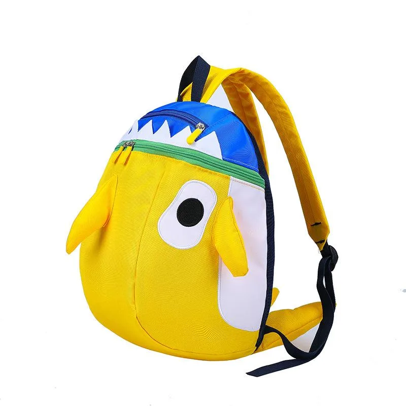 バドミントン バッグ リュックサック 軽量 ラケット テニス ランニング ジム スポーツ アウトドア レジャー 個性的 かわいい 黄 赤 青 サメ