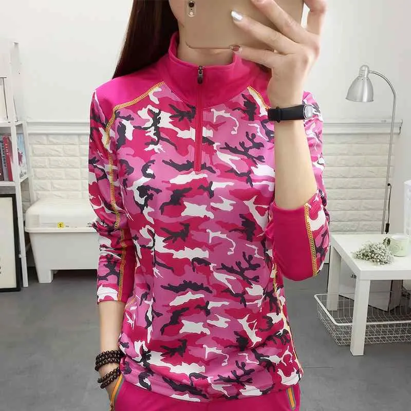 Tシャツ レディース 長袖 速乾性 通気性 UVカット 軽量 春夏 アウトドア スポーツ ランニング フィットネス ジム 大きいサイズ ゆったり 迷彩柄 登山 ハイキング キャンプ