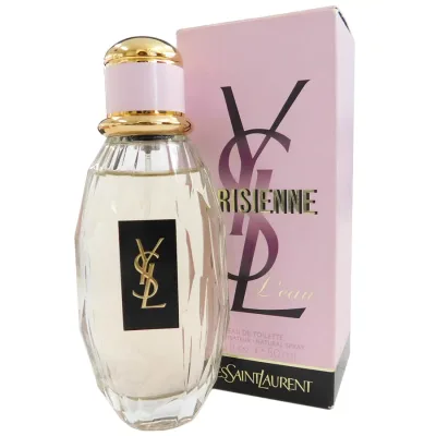 【中古】新品同様 YSL パリジェンヌ ロー オーデトワレ 香水 3365440224742 クリア×ピンク×ゴールド系 ガラス×プラスチック 50ml YVES SAINT LAURENT
