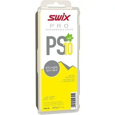 スウィックス SWIX ワックス WAX スキー スノーボード クロスカントリースキー フッ素フリー ベース プロパフォーマンススピード PS10 イエロー 180g PS10-18 【クロスカントリースキー店舗】