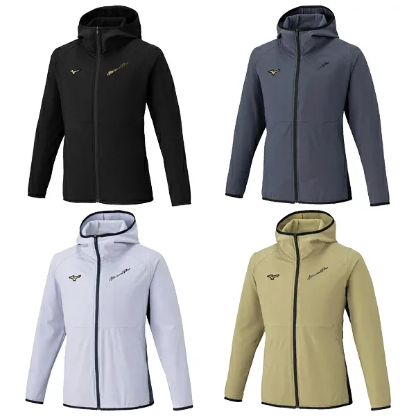 ミズノプロ mizuno pro 野球 ソフトボール ウエア テックシールドフーディ 長袖 ジャケット 裾バインダー ストレッチ 防風性 脇ポケット付き 12JECW77 限定