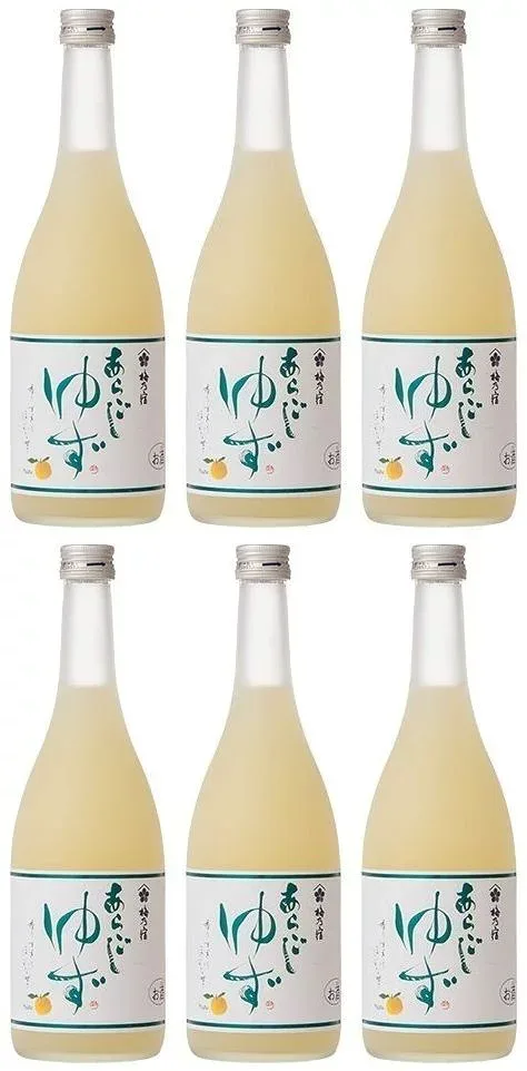 【柚子酒】梅乃宿 あらごしゆず 720ml×6本セット 【梅の宿】【梅乃宿酒造】【ゆずリキュール】【ゆず酒 梅乃宿】