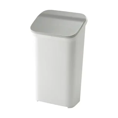 〔6セット〕 シンプル ダストボックス/ゴミ箱 〔メタル 19L〕 プッシュ 『スムース』【代引不可】【北海道・沖縄・離島配送不可】
