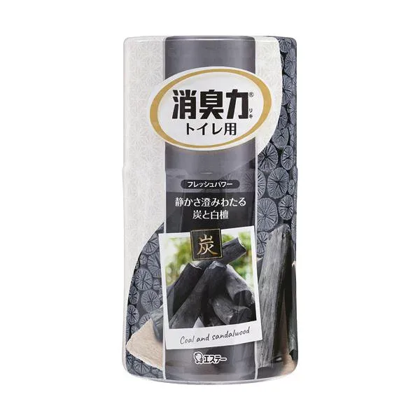 (まとめ)エステー トイレの消臭力 炭と白檀400ml 1セット(5個)〔×5セット〕 【北海道・沖縄・離島配送不可】