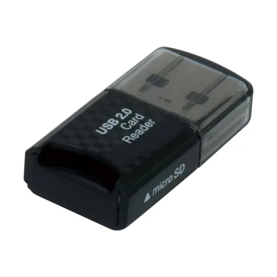 【メール便発送】ナカバヤシ USB2.0カードリーダー・ライター ブラック CRW-MSD79BK