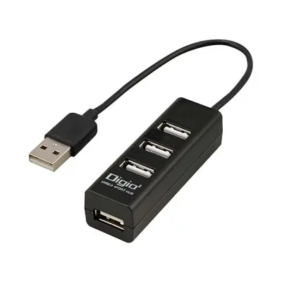 ナカバヤシ USB2.0ハブ 4ポート 15cm ブラック UH-2604BK 1個 【北海道・沖縄・離島配送不可】
