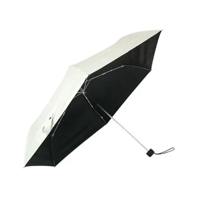 三国 MKN 遮光&遮熱 黒コーティング傘 60cm大判ユニセックスミニ 黒PU無地 オフホワイト S2514601 【北海道・沖縄・離島配送不可】