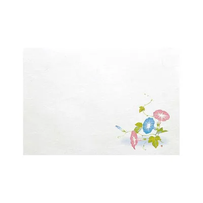 ヤマコー 用美 業務用 尺5雲竜和紙懐石まっと 四季 朝顔 (100枚入) yamaco65332 【北海道・沖縄・離島配送不可】