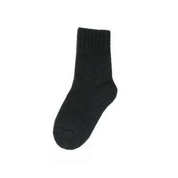 2重極厚パイルソックス 婦人毛布W編裏綿 22-25cm クロ(3) 008360621
