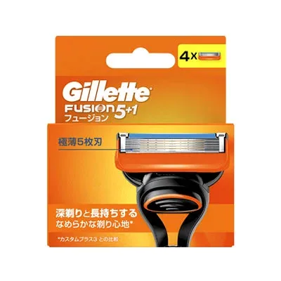 ジレット フュージョン 替刃 4個入 4987176032652