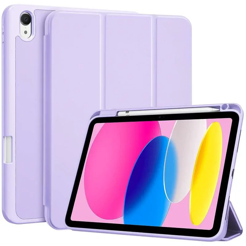 ProCase iPad 11世代/10世代 iPad(A16)11インチ 2025/10.9インチ 2022 弾性のあるTPUバック 耐衝撃 三つ折り スタンド スマートカバー