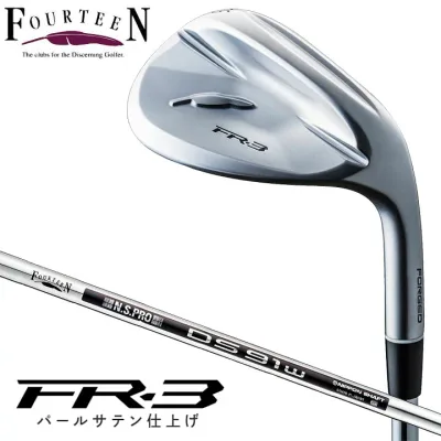 【2026モデル】フォーティーン FR-3 ウェッジ パールサテン仕上げ シャフト:N.S.PRO DS-91w スチール (WEDGE/96g) FOURTEEN 20p