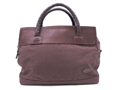 IBIZA イビザ 切替 ハンド バッグ ブラウン ■■ ☆ gib1 レディース【USED】【中古】【古着】【ブランド古着買取・販売ABJ】
