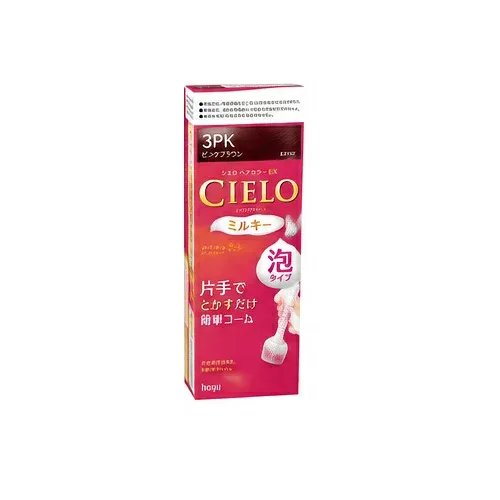 【ホーユー】【CIELO】シエロヘアカラー EX ミルキー 3 明るいライトブラウン 1セット【白髪染め】【シエロ】【医薬部外品】