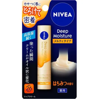 花王ニベア ディープモイスチャーリップメルティタイプはちみつの香り 2.2gリップケア NIVEA