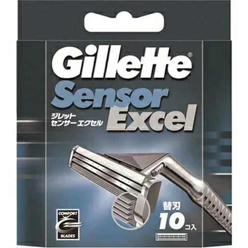 P&Gジレット センサーエクセル替刃 10コ入髭剃り シェービング Gillette