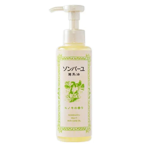 ソンバーユ ポンプ式 ヒノキの香り(155ml)ソンバーユ 尊馬油 薬師堂 馬油 マルチスキンケアオイル 口内・鼻中可 赤ちゃん可