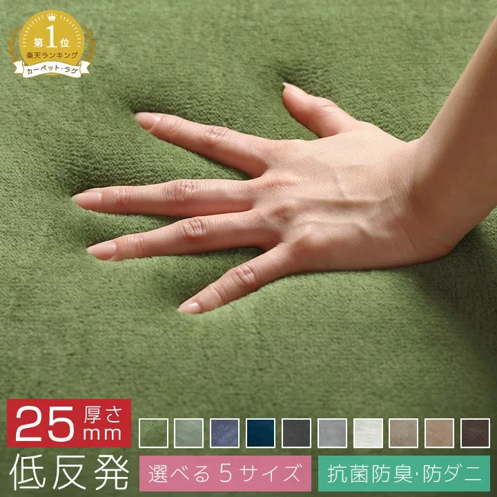 【9/15 23:59までポイントUP】 ラグ もっちり 低反発 ウレタン 200×250 3畳用 防ダニ 滑り止め付 遮音 夏 冬 低反発ラグ マット ラグマット カーペット ラグカーペット フランネル 絨毯 リビング A712