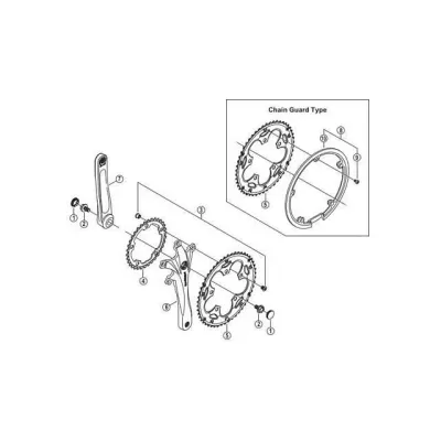 SHIMANO Y1M834000 チェーンリング 34T(シルバー) Y1M834000 メーカー在庫あり シマノ(自転車) パーツ