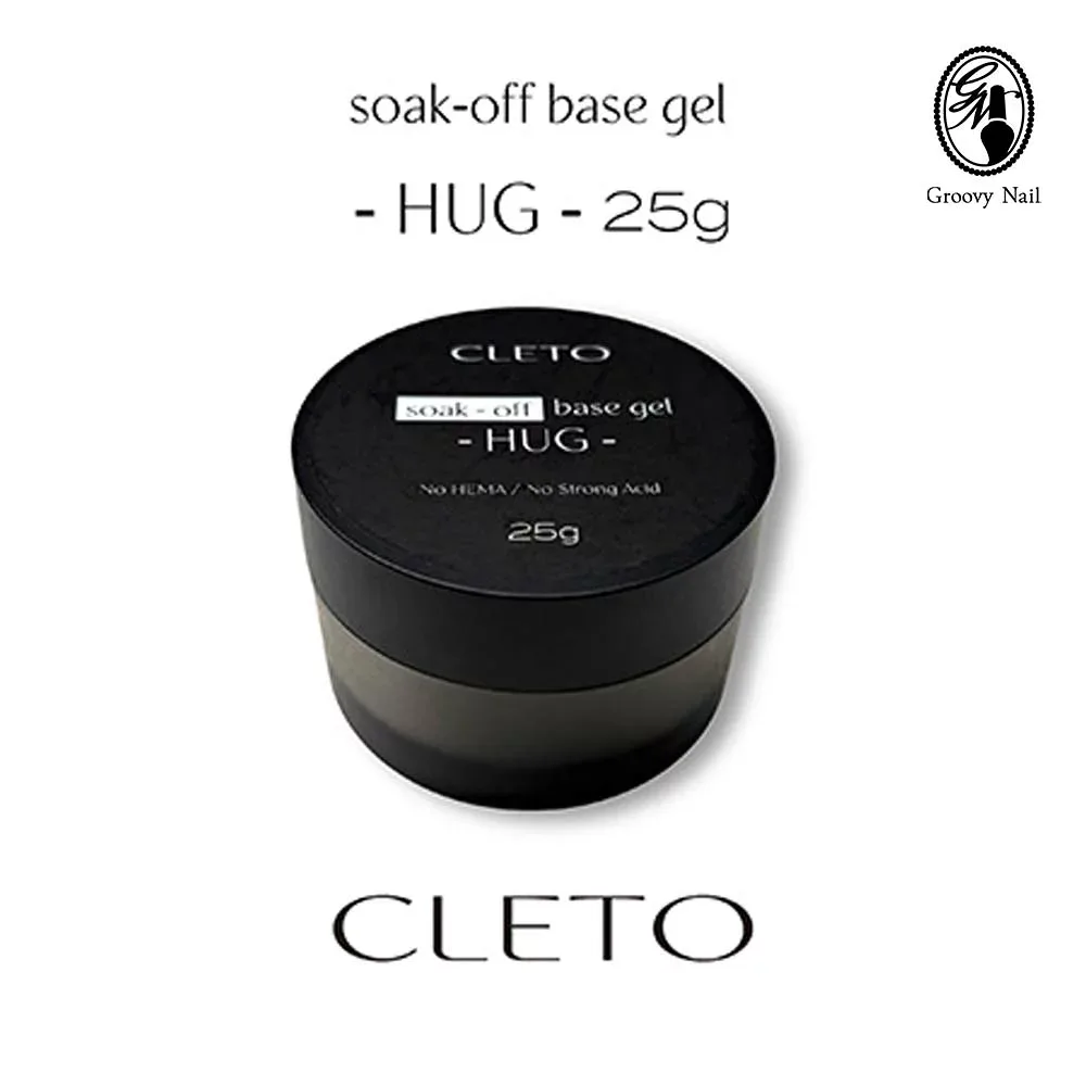 CLETO クレト ソークオフベースジェル ハグ 25g HEMAフリー ベースジェル クリアジェル ジェルネイル【ネコポス不可】