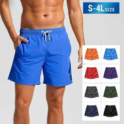All 9 colors Swimsuit Men's Surf Pants Blue Pink Green Sea Pants Surf Shorts Board Shorts Half Pants Large Size Knee Length Pool Sea Beach Surfing Sauna Stylish Amphibious Water Absorption Quick Drying Chlorine Resistant UV Protection Hot Spring Swimwear Summer Vacation S M L 2L 3L 4L