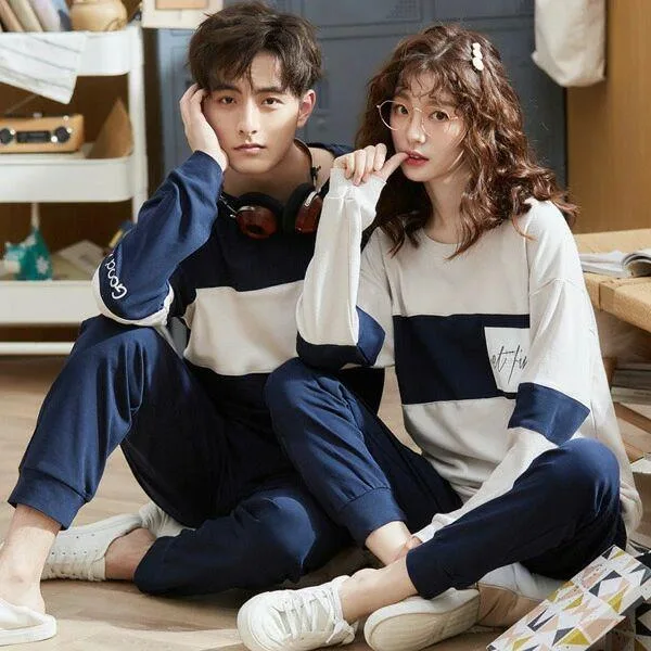 ペアパジャマ セット ギフト 結婚祝い プレゼント 韓国風 ルームウェア 上下セット ペアルック 部屋着 カップル 恋人 ペアで揃えられる もこもこ