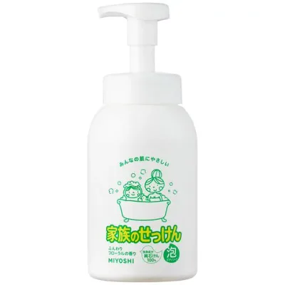 MIYOSHI 家族のせっけん 泡ボディソープ 600mL フローラルの香り