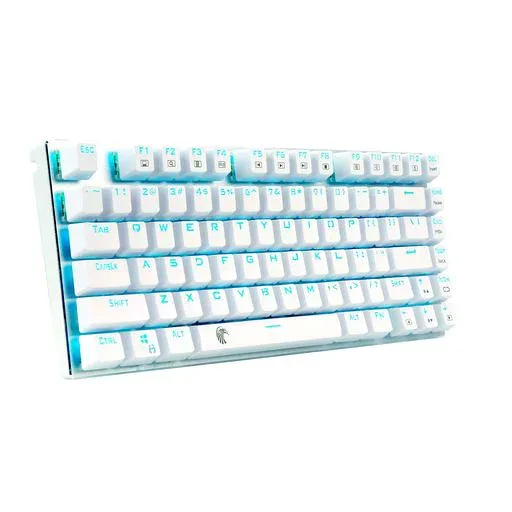e元素 Z-88 ゲーミングキーボード メカニカル青軸 USB接続有線 75%コンパクト 81キー テンキーレス 青色LEDバックライト