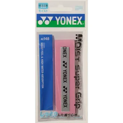 ◆◆メール便発送 <ヨネックス> YONEX モイストスーパーグリップ AC148 (421:パウダーピンク) テニス(ac148-421-ynx1)
