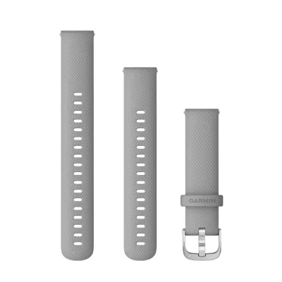 ガーミン(GARMIN)Quick Release バンド 18mm Powder Gray Silicone / Silver