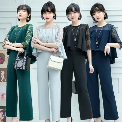 パンツドレス 入学式 卒園式 母 パンツ 結婚式 パーティードレス 大きいサイズ ママ スーツ セット アップ 体型カバー 半袖 袖あり 他と被らない お呼ばれ ゆったり レディース