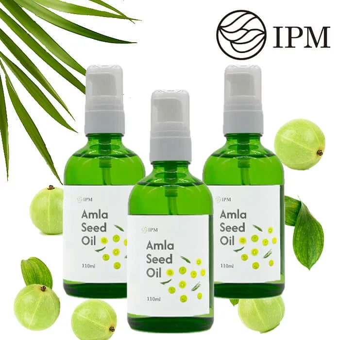 正規販売店 IPMアムラシードオイル 110ml 3本セット Amla Seed Oil ヘアケア ヘアオイル 頭皮マッサージ ツヤ髪 パサつき ダメージヘア 天然由来オイル (旧商品名:アムラオイル)