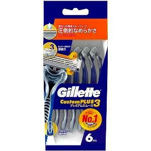 ジレット カスタムプラス3プレミアムスムース 6個入