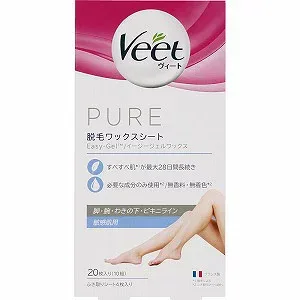 レキットベンキーザー・ジャパン ヴィート ピュア 脱毛ワックス 敏感肌用 20枚入り