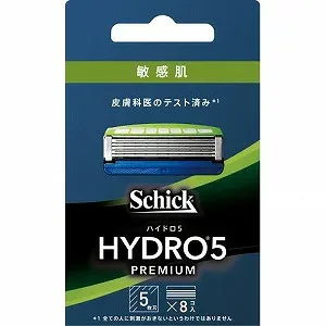 シック ハイドロ5 プレミアム 敏感肌 替刃 8個入「メール便送料無料(B)」