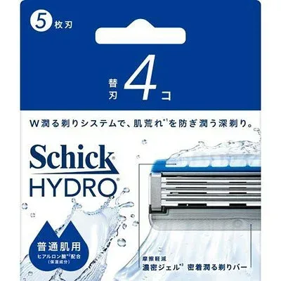 シック ハイドロ 普通肌 替刃 4コ「メール便送料無料(A)」
