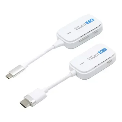 プリンストン 1on1 ワイヤレスプレゼンテーション EZCastPocket (ワイヤレスUSB-C to HDMI)送受信機 ホワイト EZCASTPOCK EZCASTPOCKET-C1R1 プリンストン #