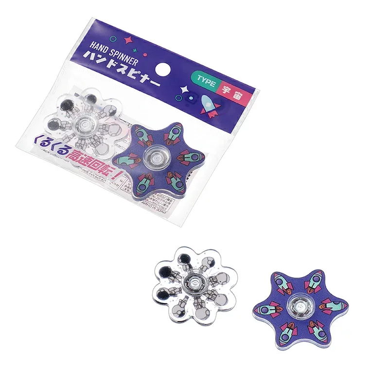 【セット売り】10個セット ハンドスピナー2P(宇宙) くるくる高速回転 echo2262-659AR【t5】
