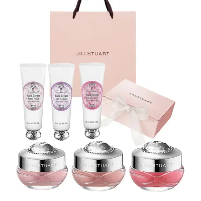 JILLSTUART/ジルスチュアート リップマスク& ハンドクリーム ギフトセット (ラシャスベリー・ミルクティーブレンド・ホワイトフローラル)誕生日 プレゼント ギフト ショッパー付き 贈り物 ラッピング済