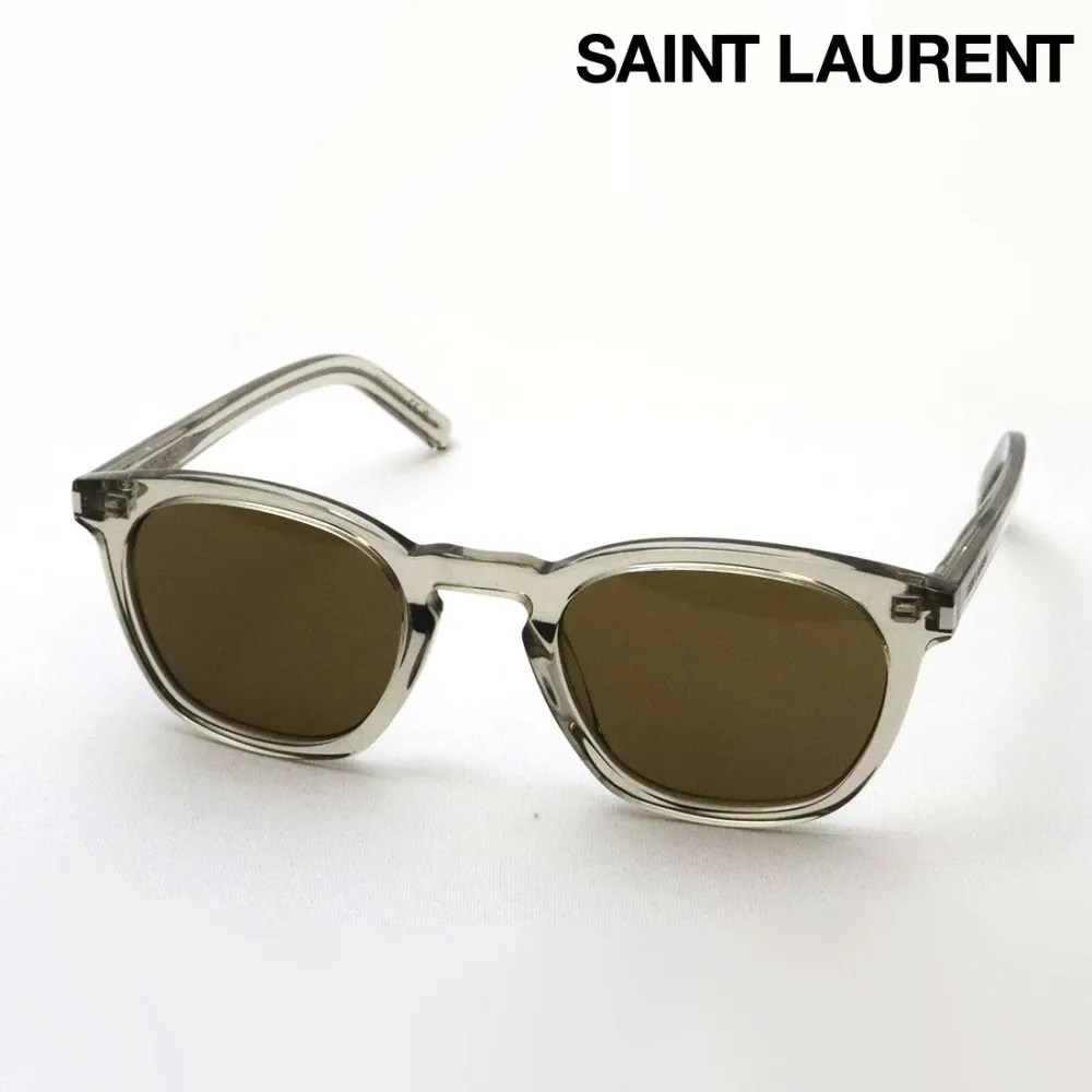 NewModel 【サンローラン サングラス 正規販売店】 SAINT LAURENT サン ローラン SL28 047 Made In Italy ボストン ベージュ系