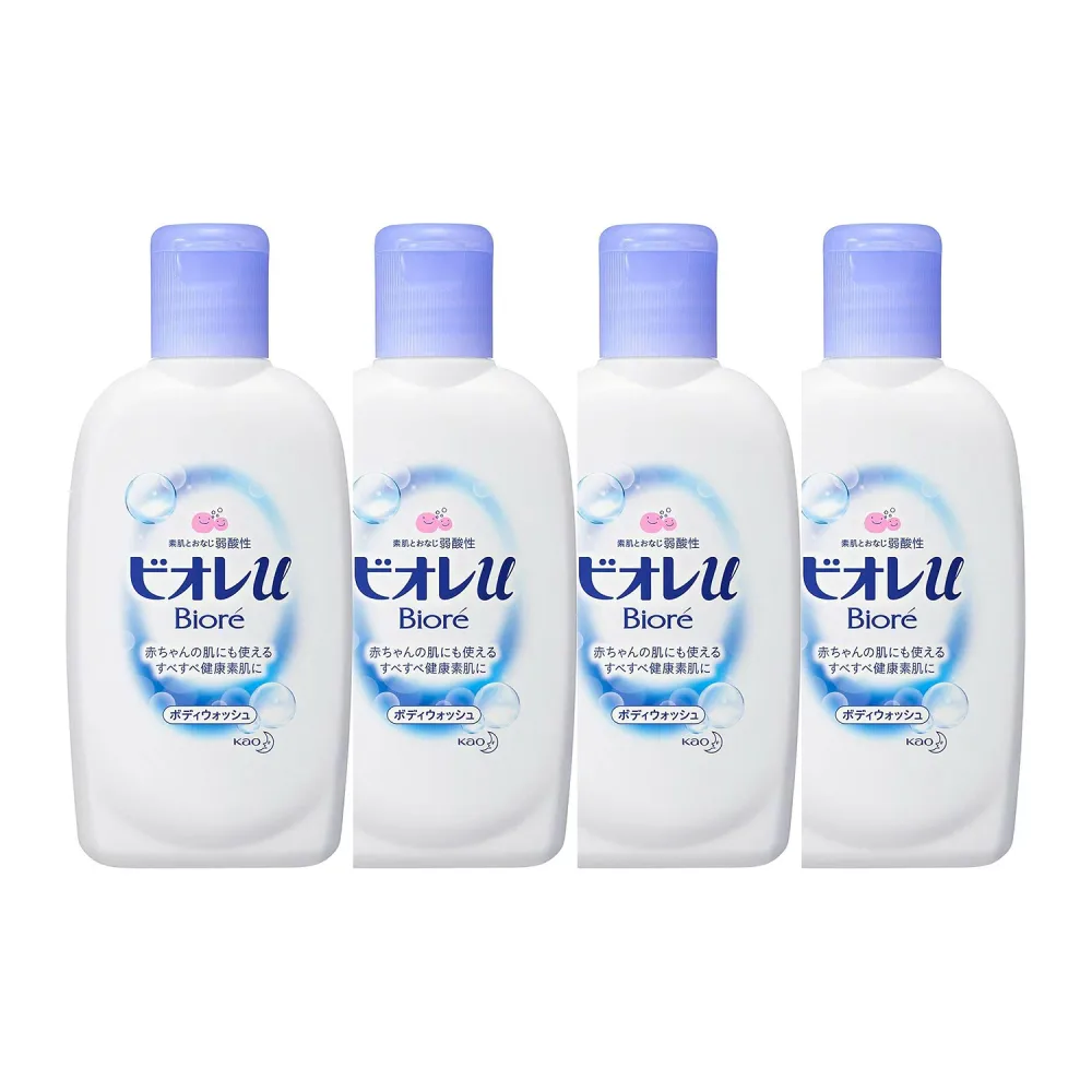 【4個】ビオレu ミニ 90mL 花王 ボディソープ 弱酸性 トラベル 携帯用 旅行 赤ちゃんにも使える