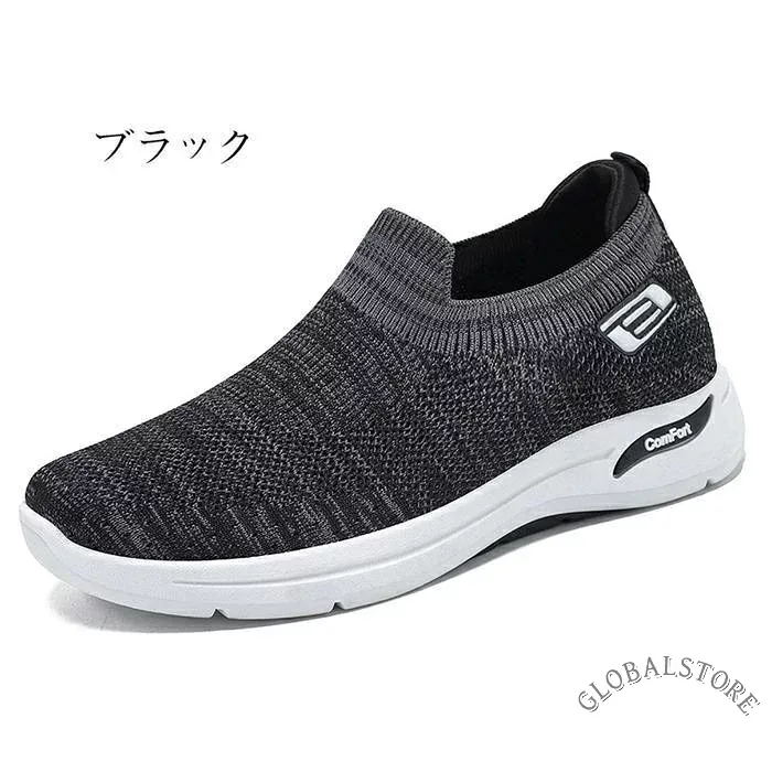 スニーカー メンズ スリッポン ウォーキングシューズ 軽量 通気 スポーツシューズ カジュアル シューズ