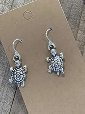 ウミガメ スターリングシルバー イヤリング ジュエリー Sundance Dreams Designs Sea Turtle Sterling Silver Earrings Jewelry