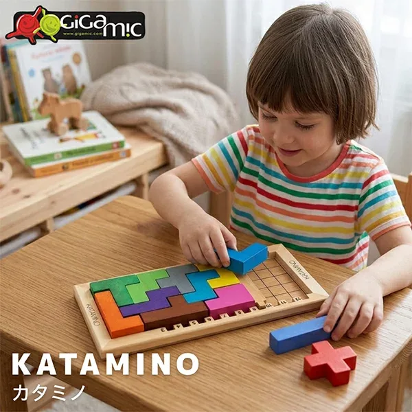 Gigamic ギガミック Katamino カタミノ 木製パズル 脳トレ 知育玩 200102/152501 ボードゲーム